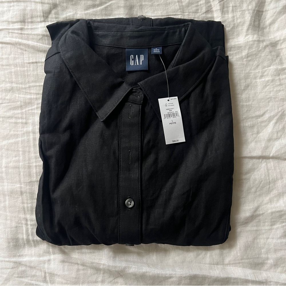 Gap Linen-Blend Midi Shirtdress - Picture 3 of 7